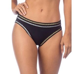 La Blanca Ribbon-Stitch Hipster Bikini Bottom 16